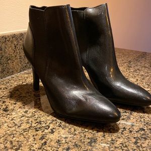 Brand new leather Franco Sarto Bootie Heels. Size 9, never been worn!